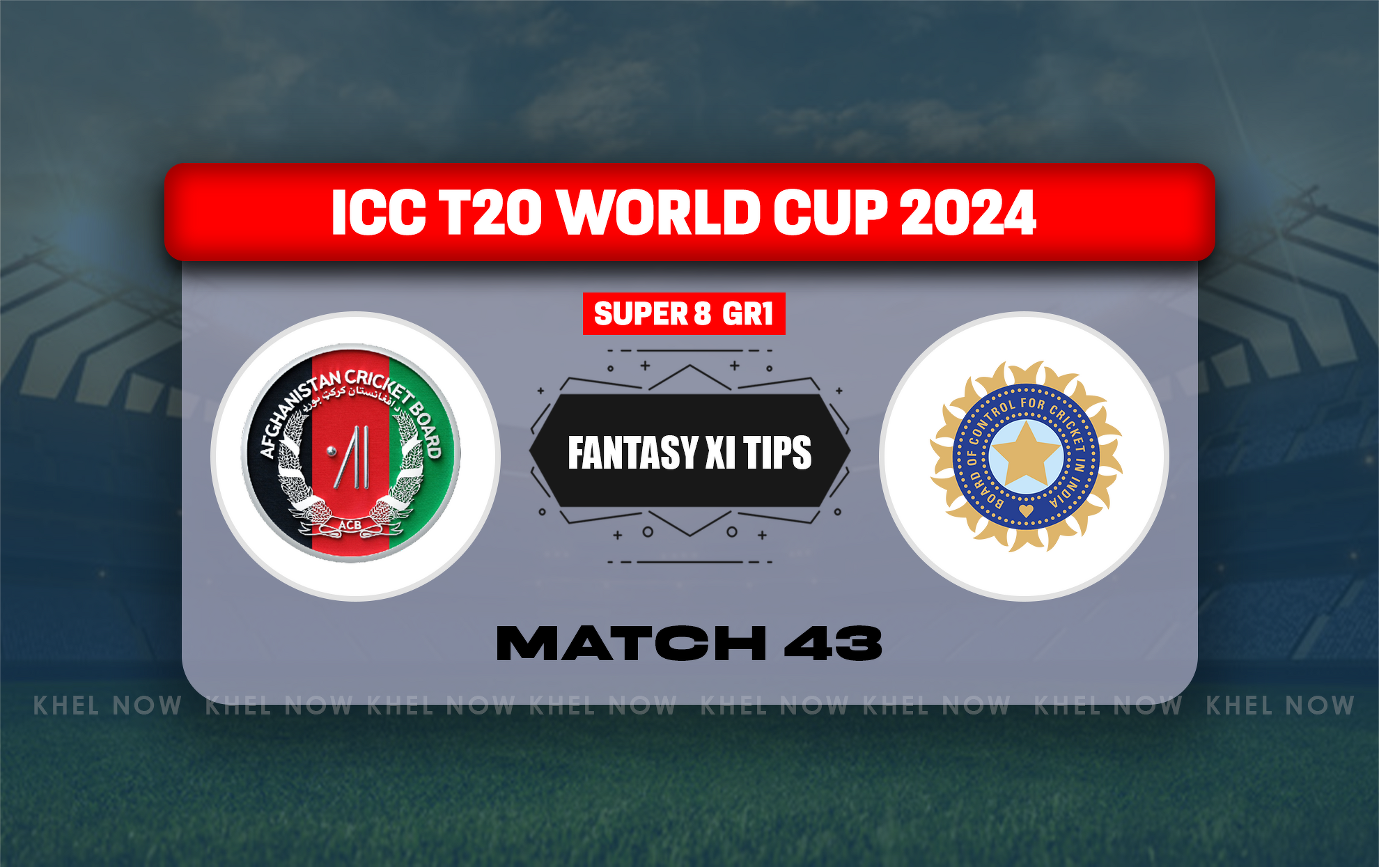 Live score for India vs. Afghanistan in the T20 World Cup 2024